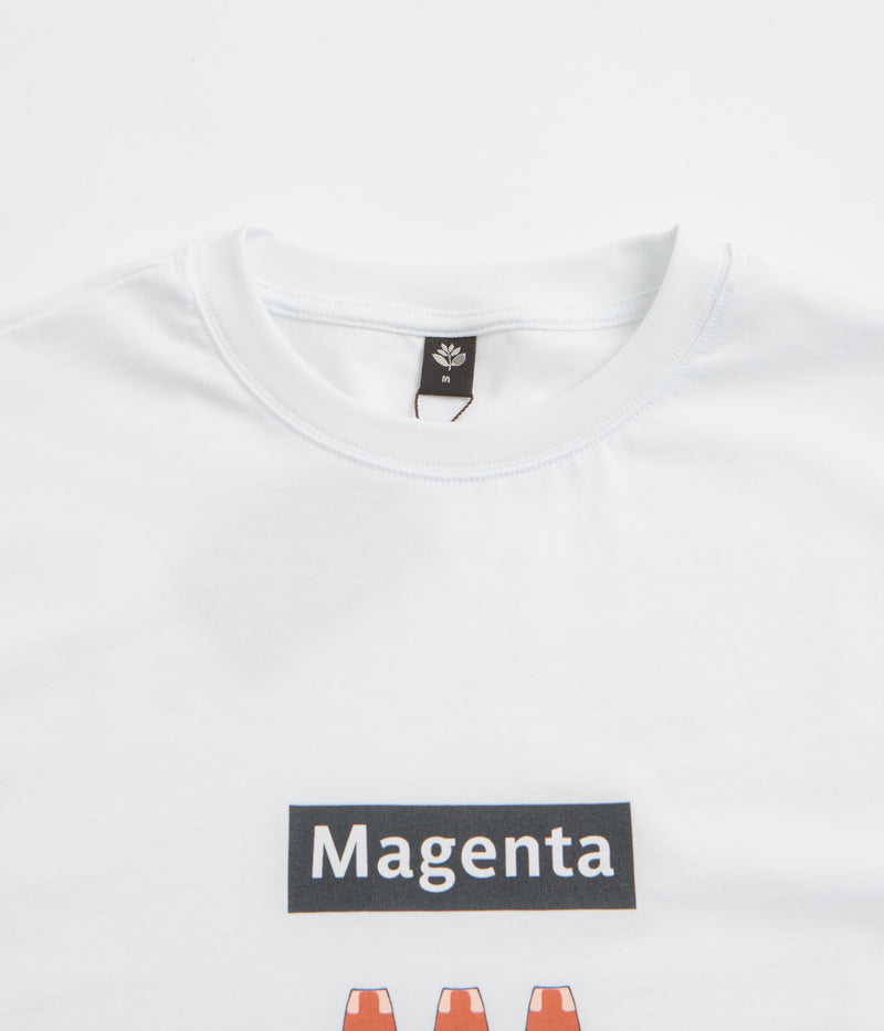 Magenta Station T-Shirt in White