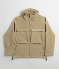 Magenta Storm Parka in Beige