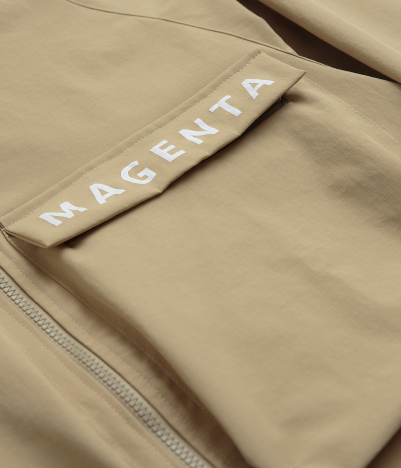 Magenta Storm Parka in Beige