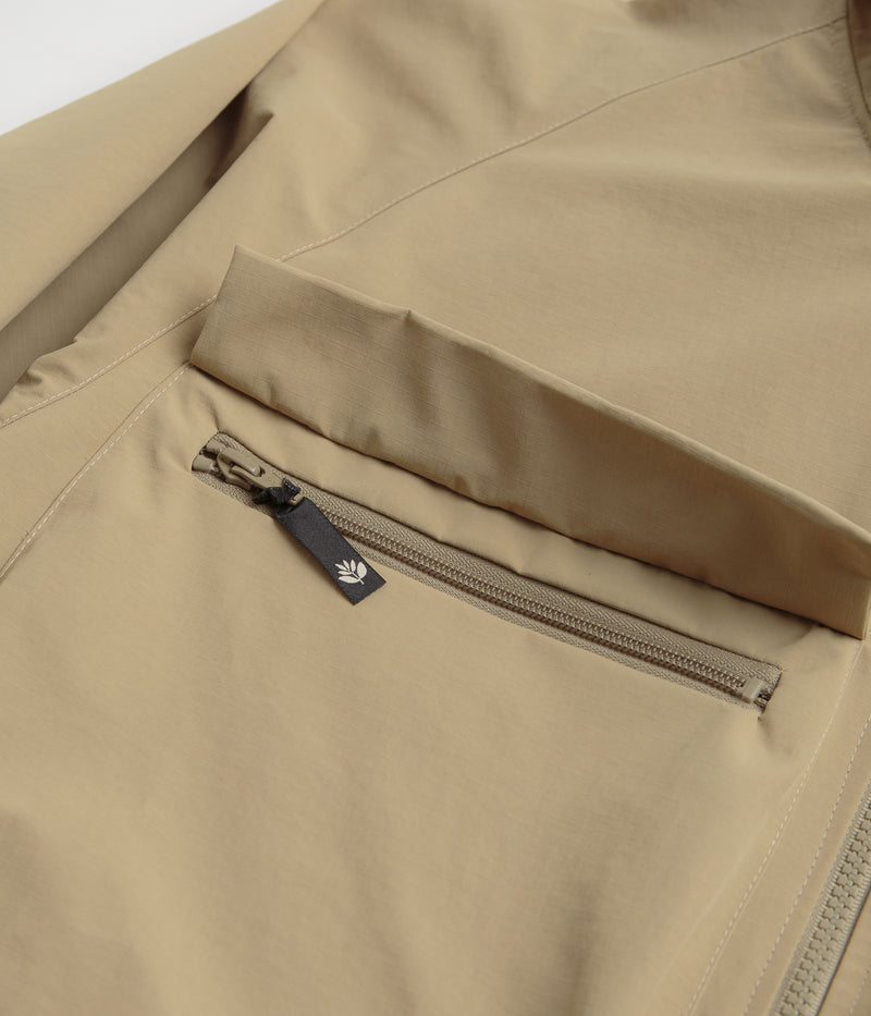 Magenta Storm Parka in Beige