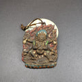 Mahakala Buddha Statue 3.55" - Tibetan Buddhist statue, front view