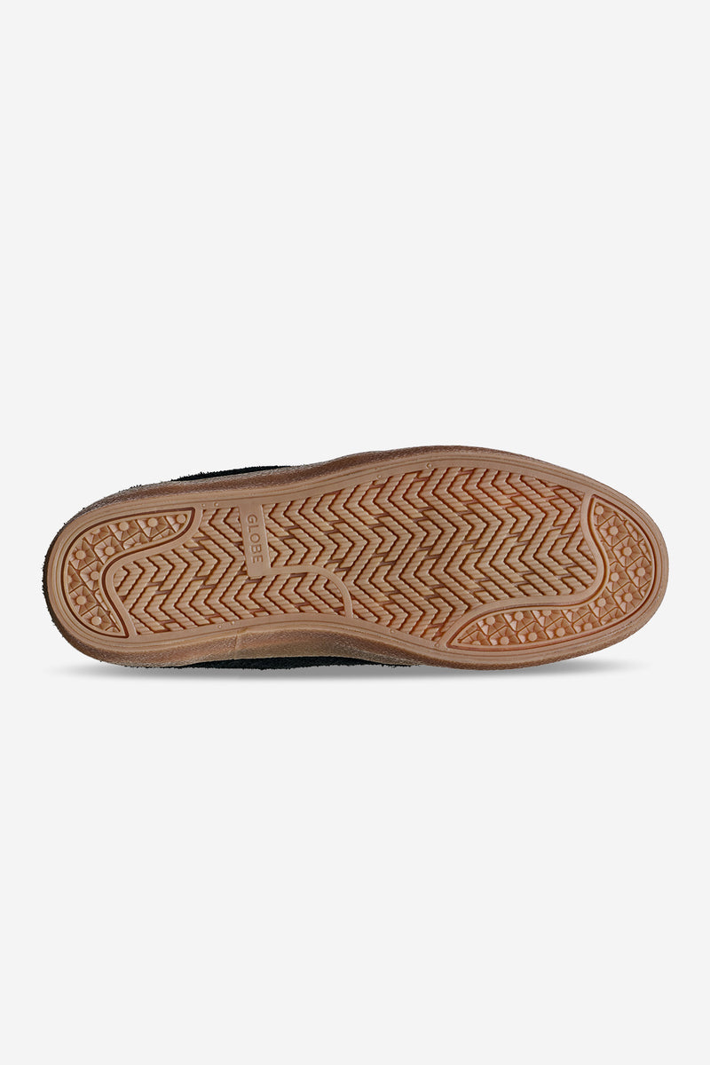 Bottom view of the Mahalo sneaker showing a gum outsole with herringbone tread