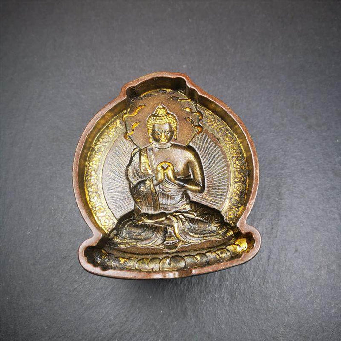 Maitreya,Ajita Tsa Tsa Mold - Tibetan tsa tsa mold, detailed view