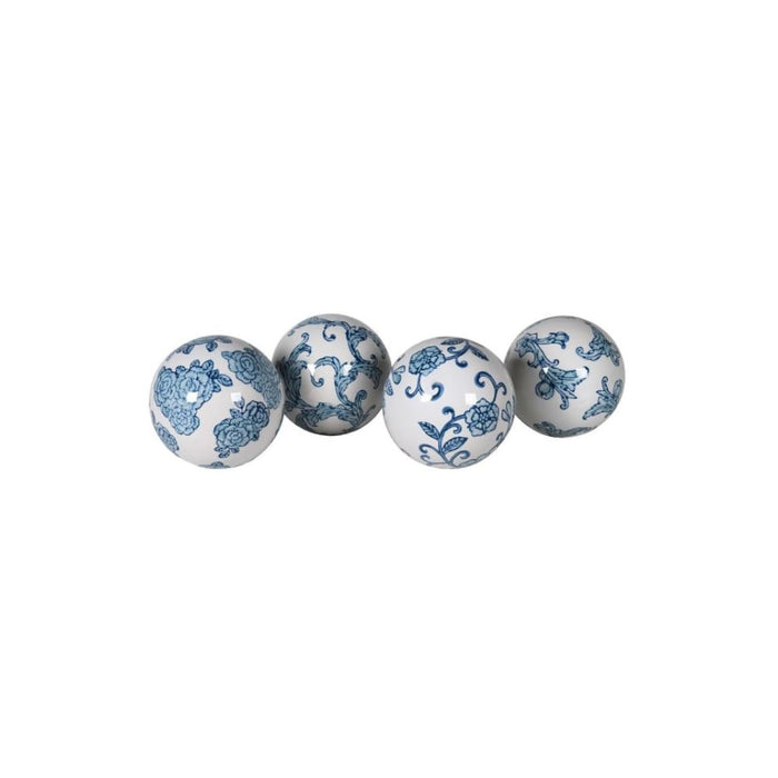 Majolica Blue Ball Decor