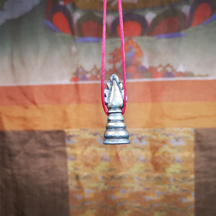 Mani Jewel Amulet 1.57" - Tibetan Buddhist amulet, view 8