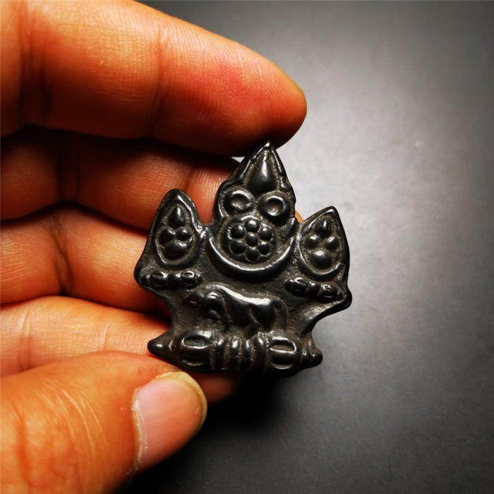 Mani Jewel Wish-Fulfilling Cintamani Badge - Tibetan Buddhist amulet, view 5