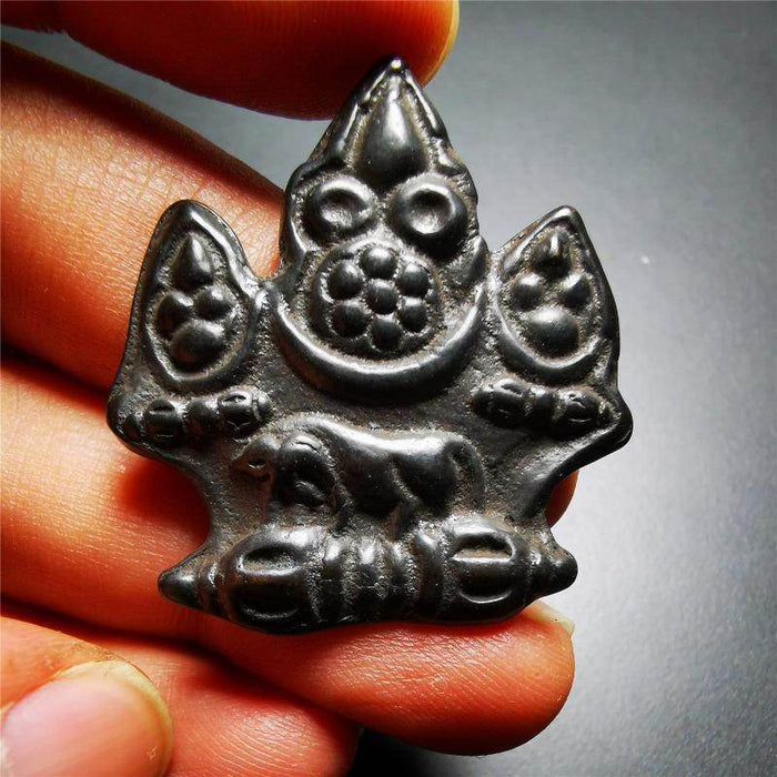 Mani Jewel Wish-Fulfilling Cintamani Badge - Tibetan Buddhist amulet, view 7
