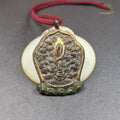 Manjusri Sword Amulet 2.2" - Tibetan Buddhist amulet, front view