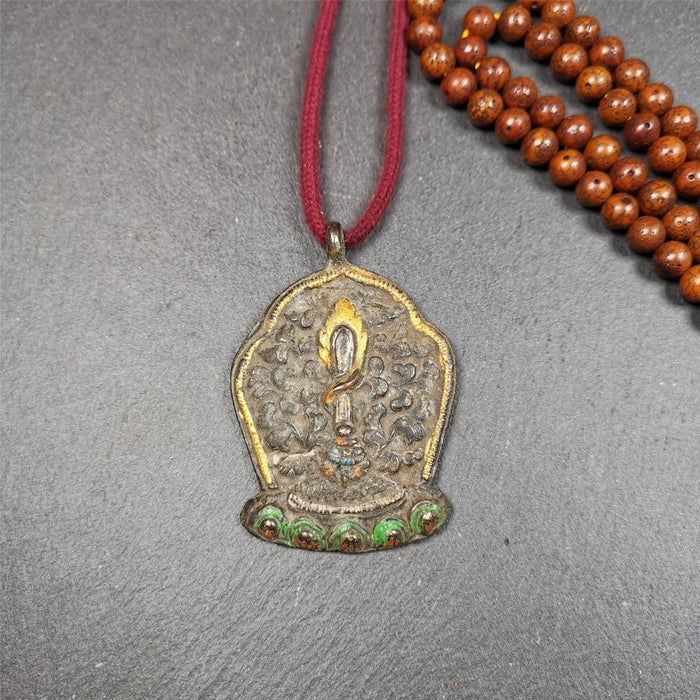 Manjusri Sword Amulet 2.2" - Tibetan Buddhist amulet, view 5