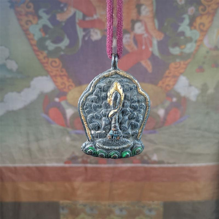 Manjusri Sword Amulet 2.2" - Tibetan Buddhist amulet, view 7
