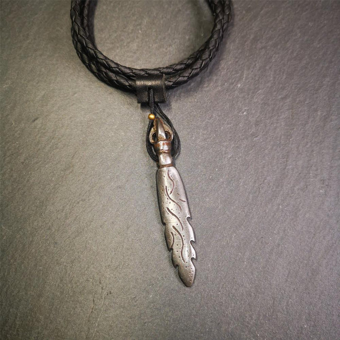 Manjusri Sword Amulet 2.8" - Tibetan Buddhist amulet, view 4