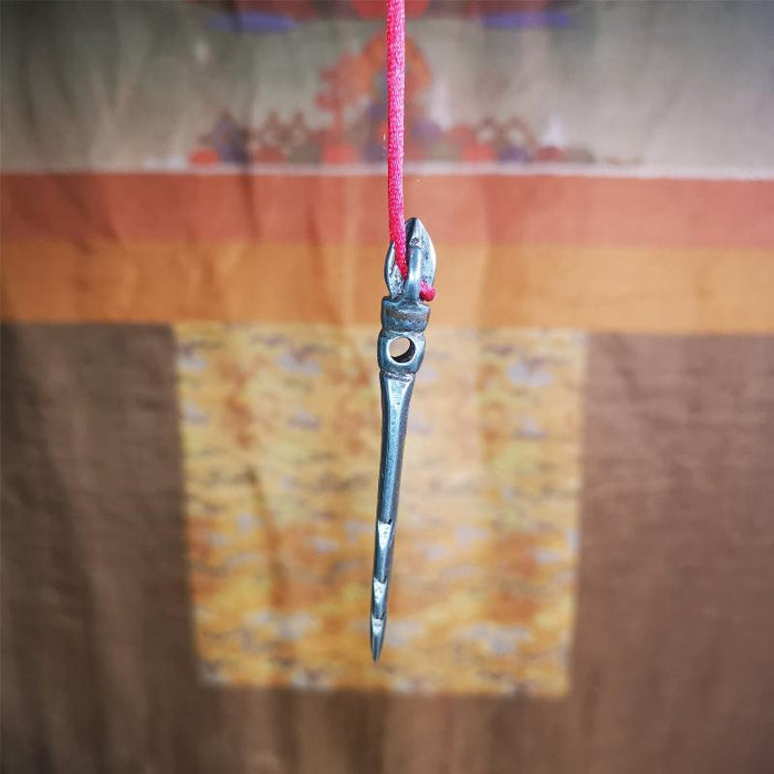 Manjusri Sword Amulet 2.8" - Tibetan Buddhist amulet, view 8