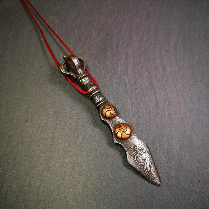Mansusri Sword - Tibetan Buddhist art, detailed view