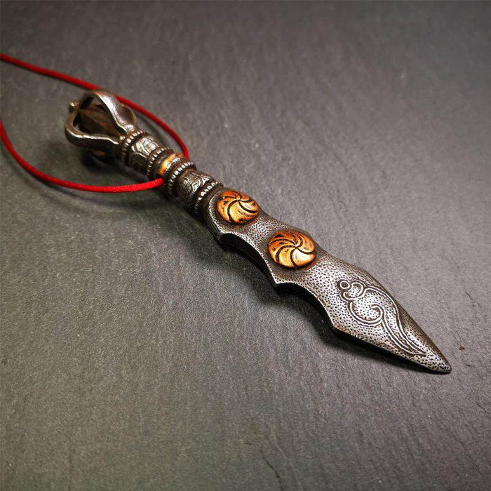Mansusri Sword - Tibetan Buddhist art, close-up detail