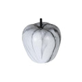 black and white marble effect apple ornament
