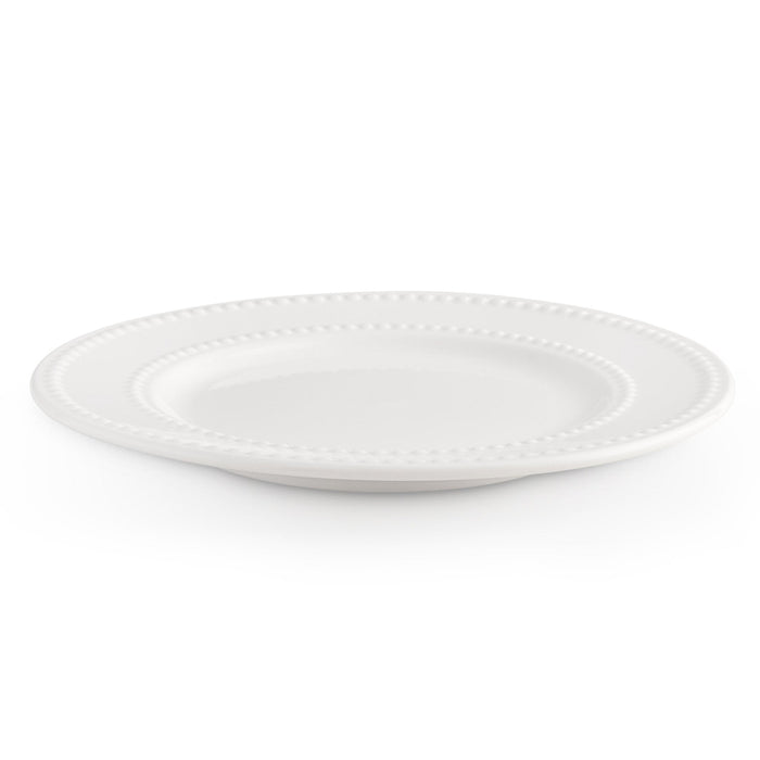 Margalo Beaded Set of 4 Side Plates - White - DUSK