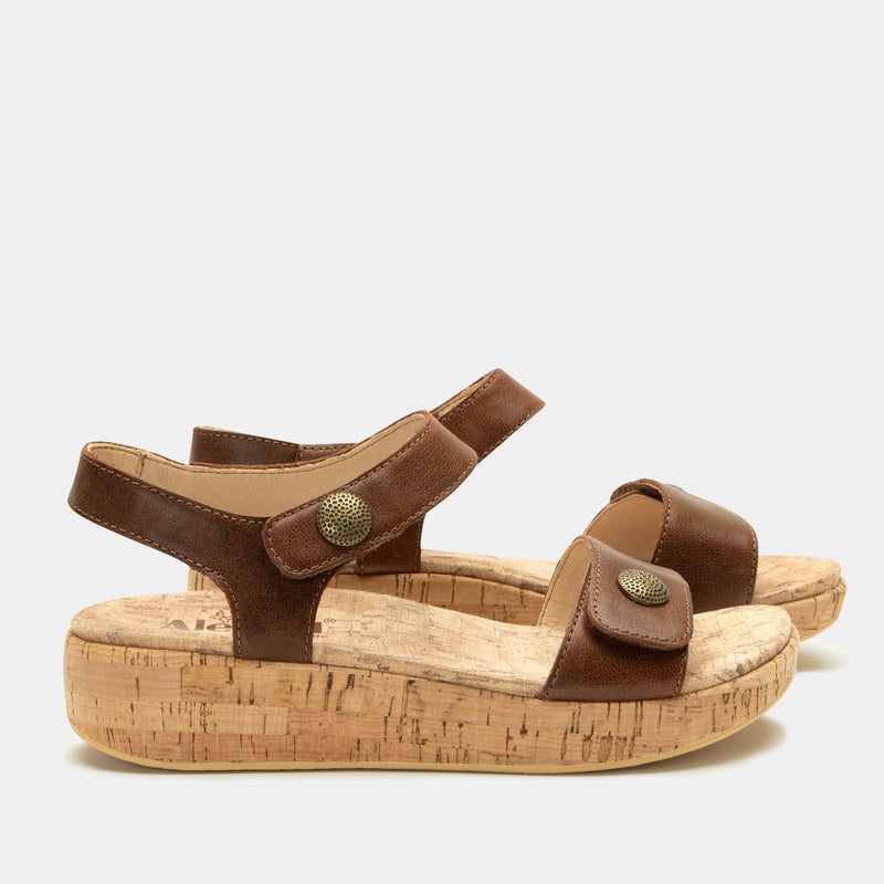 Marta Walnut Sandal | Alegria Shoes