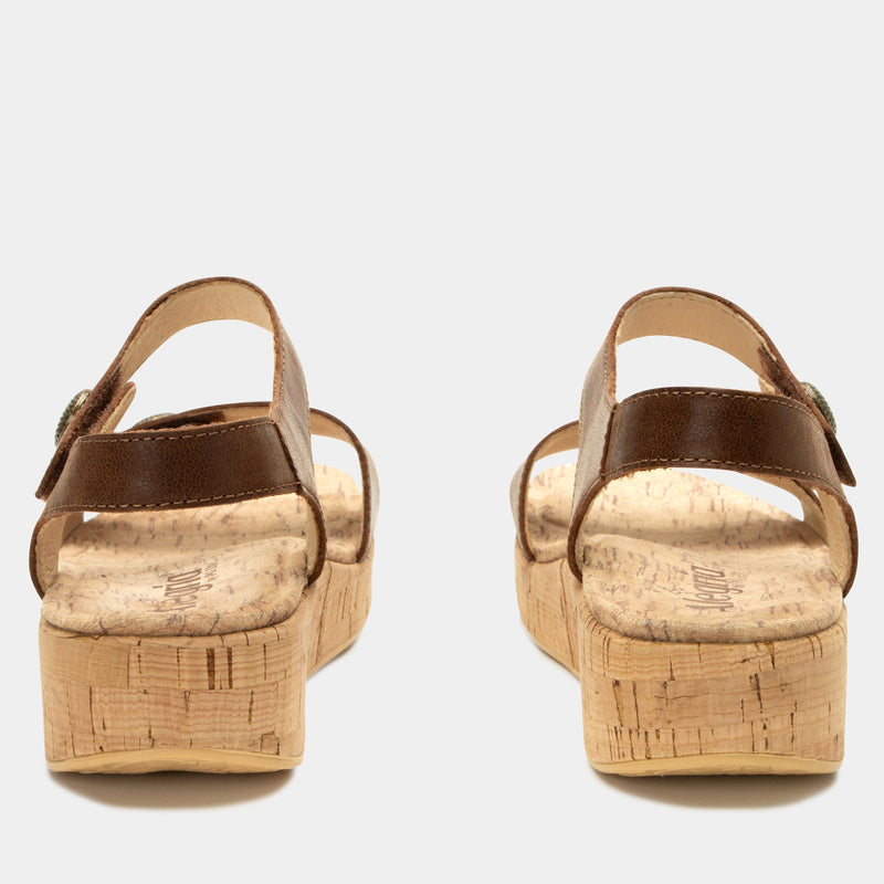 Marta Walnut Sandal | Alegria Shoes