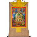 Masters of the Sakya school ,Great Sakyapa - Tibetan thangka painting, view 7