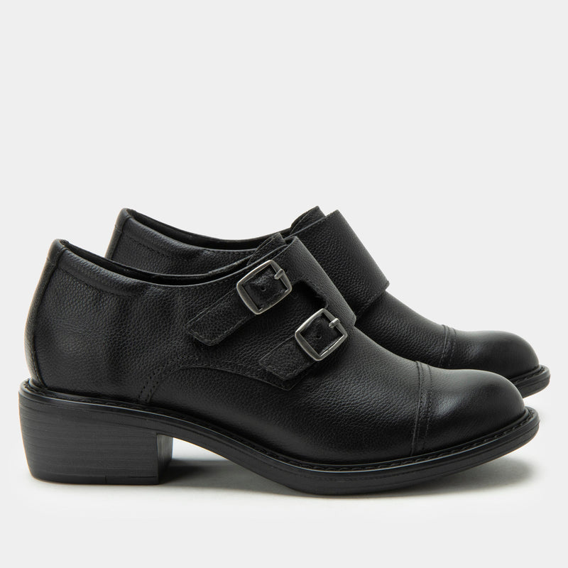 Mave Black Burnish Shoe | Alegria Shoes