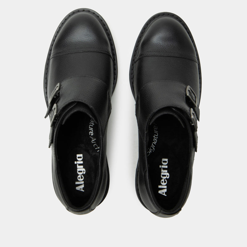 Mave Black Burnish Shoe | Alegria Shoes