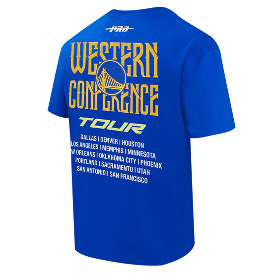 Men’s Pro Standard NBA Golden State Warriors City Tour 2.0 Cotton Jersey Drop Shoulder Tee