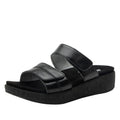 Mena Black Sandal | Alegria Shoes