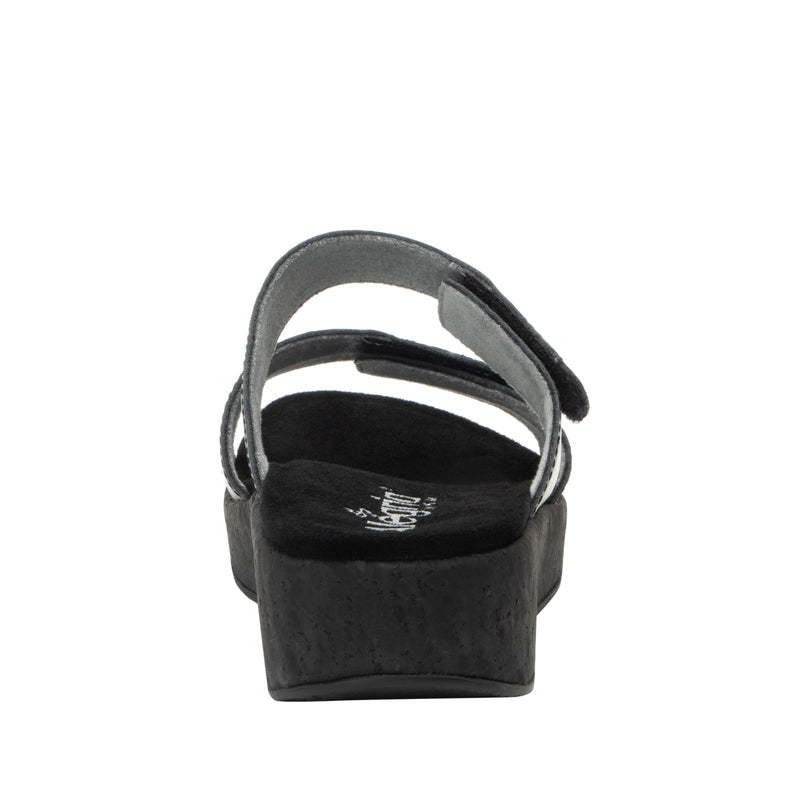Mena Black Sandal | Alegria Shoes