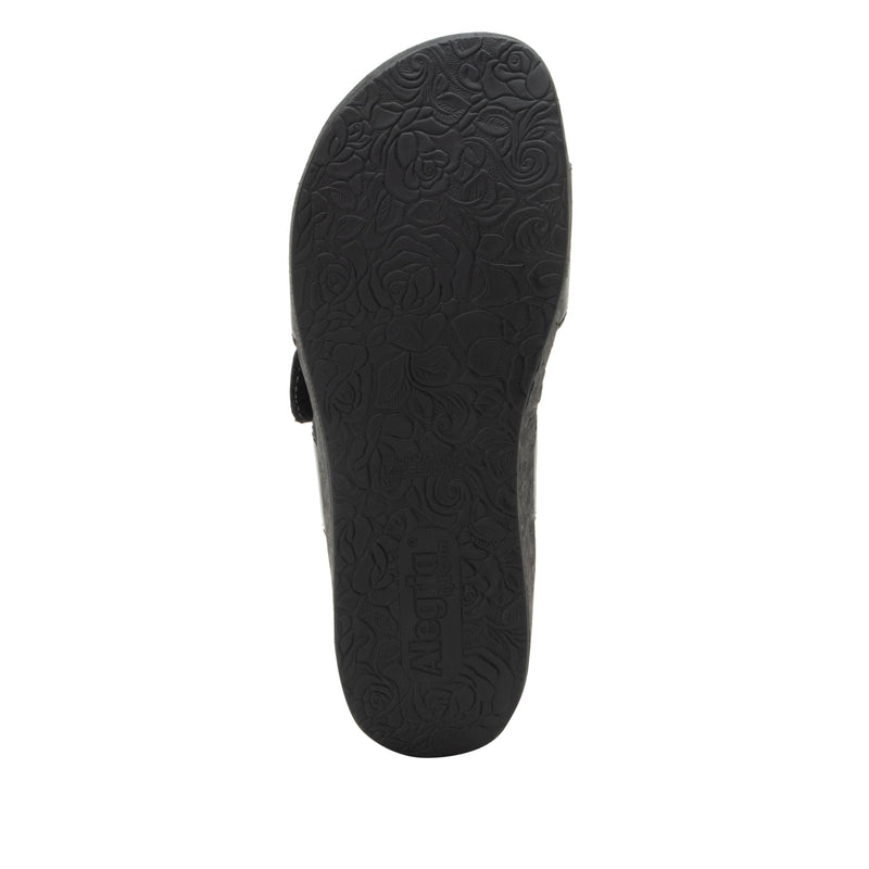 Mena Black Sandal | Alegria Shoes