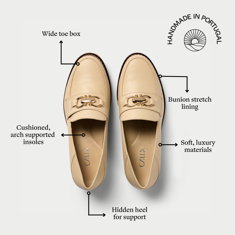 Meredith neutral loafer features