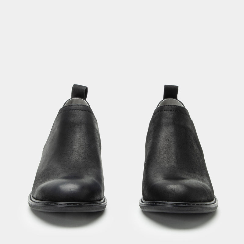 Merle Black Burnish Boot | Alegria Shoes