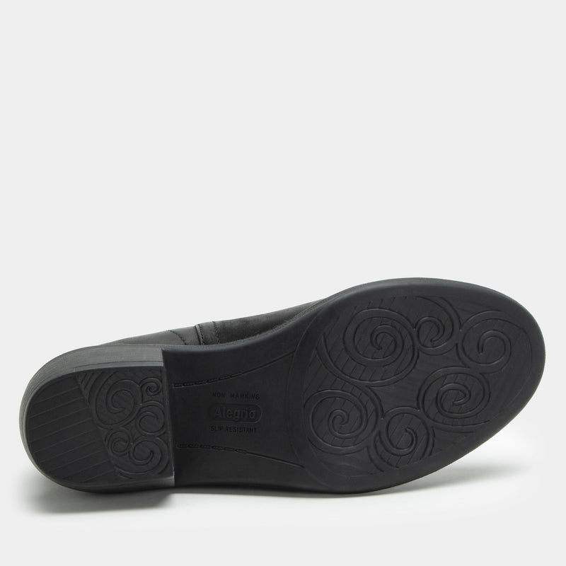 Merle Black Burnish Boot | Alegria Shoes