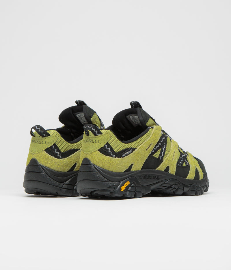 Merrell x Gramicci Moab 2 Siren Shoes in Dark Citron