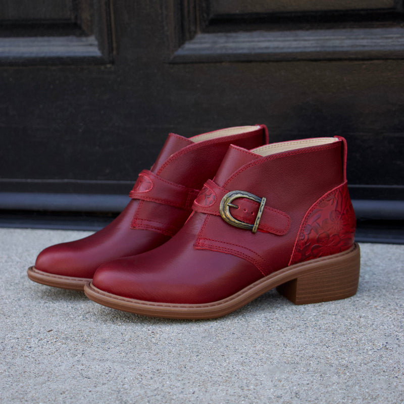 Mikki Loretta Red Boot | Alegria Shoes