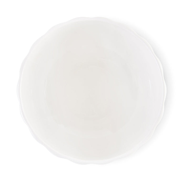 Mira Scalloped Set of 4 Cereal Bowls - Off White - DUSK