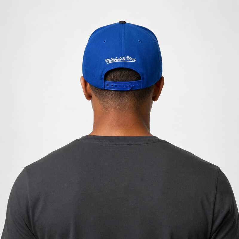 Mitchell And Ness NHL Edmonton Oilers Denim Beak Snapback