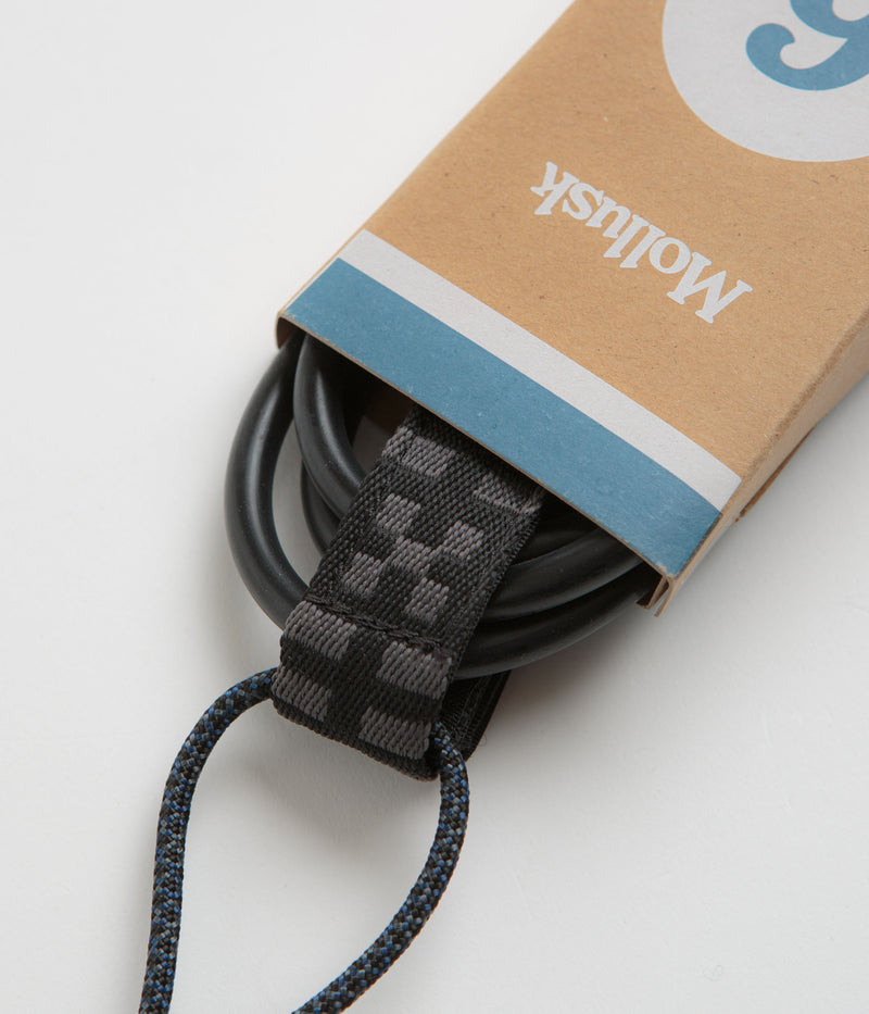 Mollusk All Round 6ft Surfboard Leash in Black