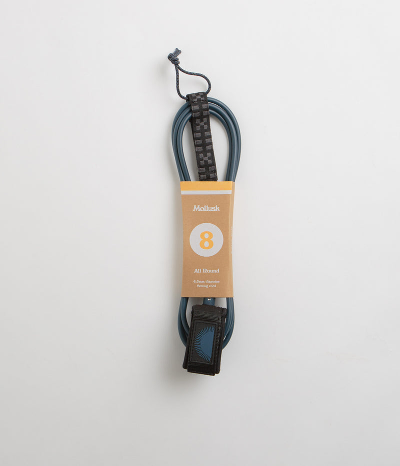 Mollusk All Round 8ft Surfboard Leash in Indigo