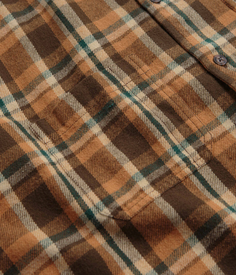 Mollusk Builder Shirt in Redwood Plaid