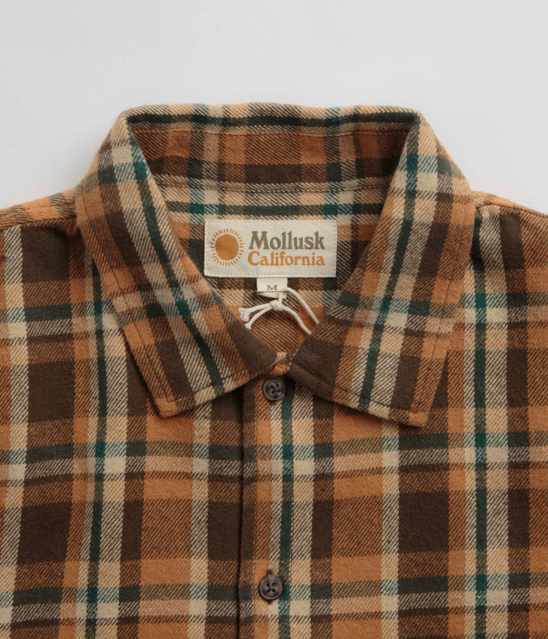 Mollusk Builder Shirt in Redwood Plaid