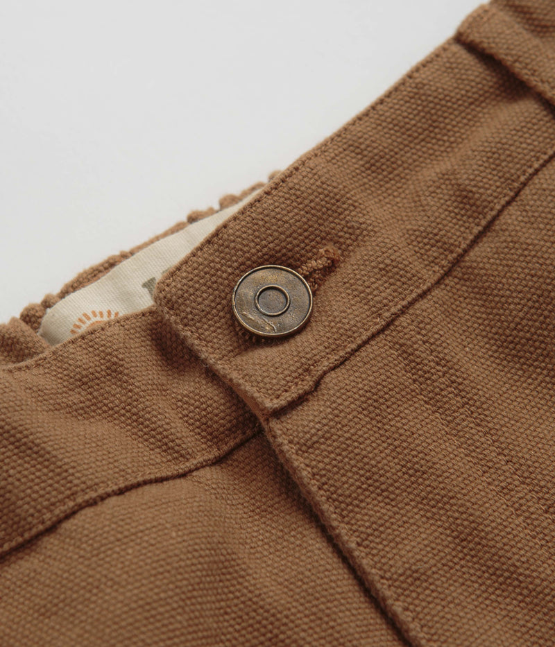 Mollusk Canvas Work Pants  in Almond