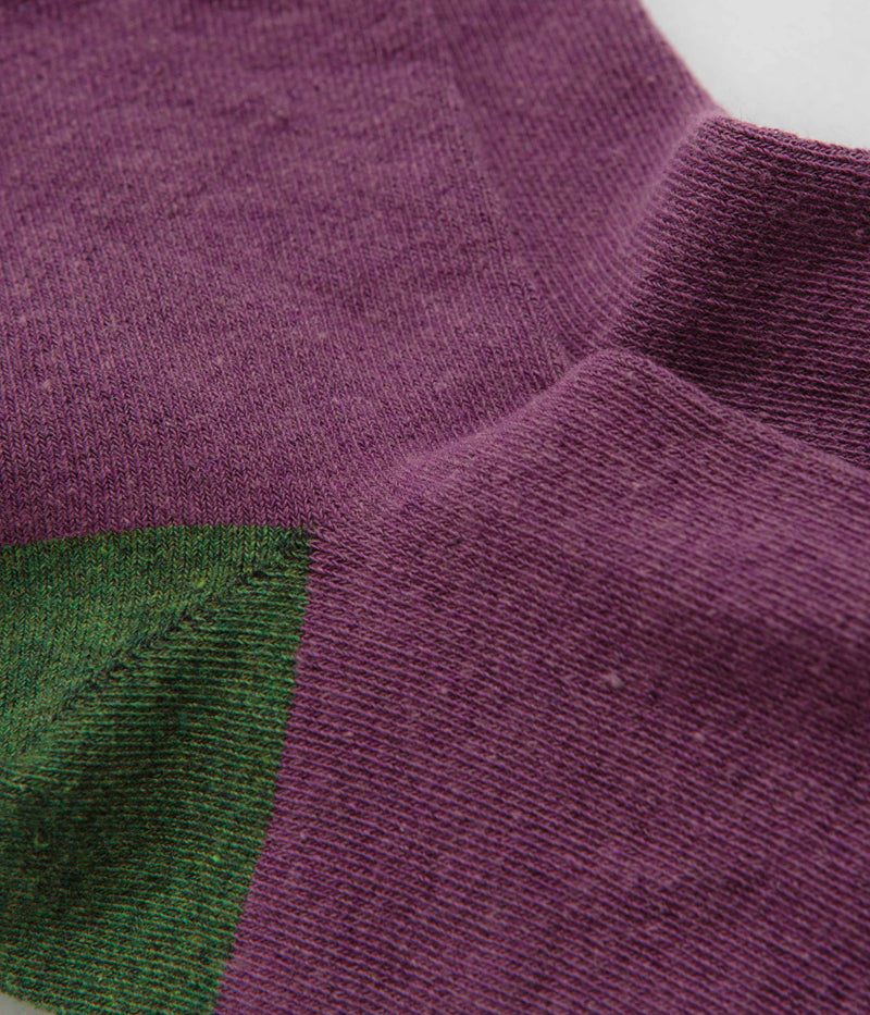 Mollusk Color Block Socks in Huckleberry