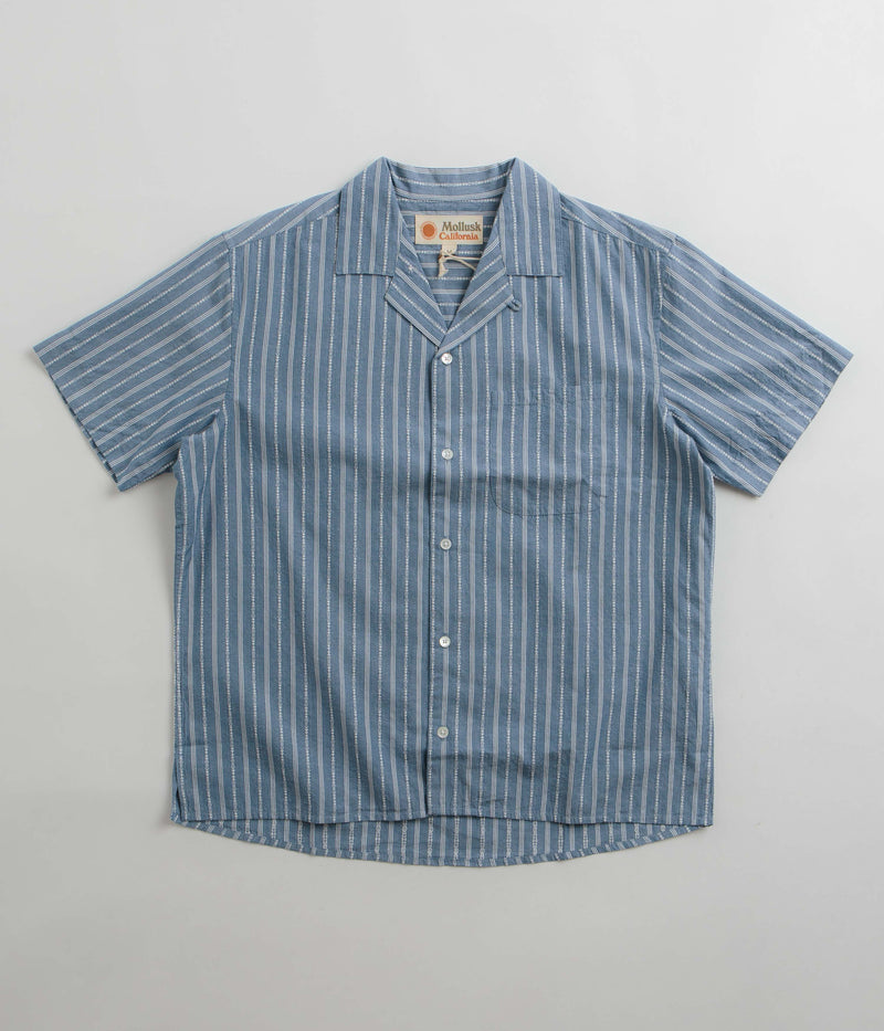 Mollusk Cosmo Shirt in Blue Chambray Dobby