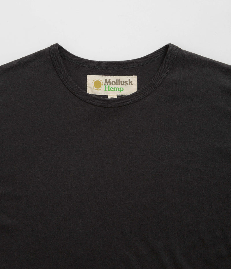 Mollusk Hemp T-Shirt in True Black
