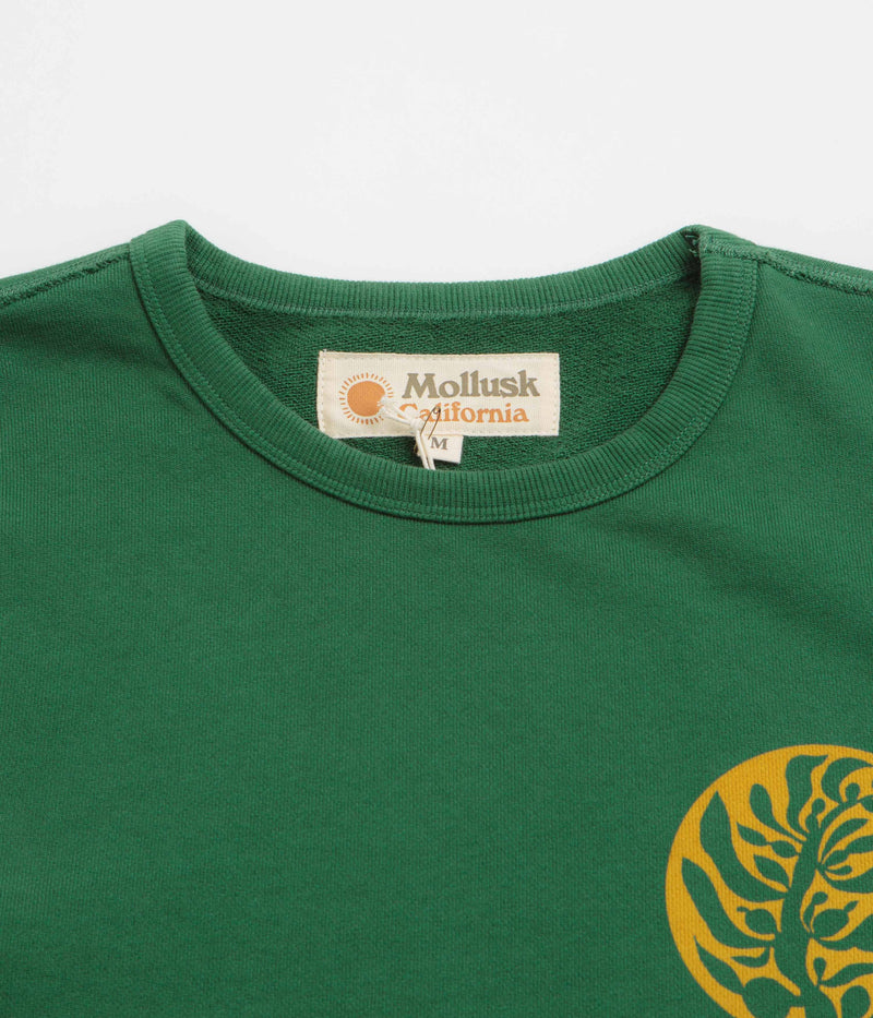 Mollusk Kelp Crewneck Sweatshirt in Rover Green