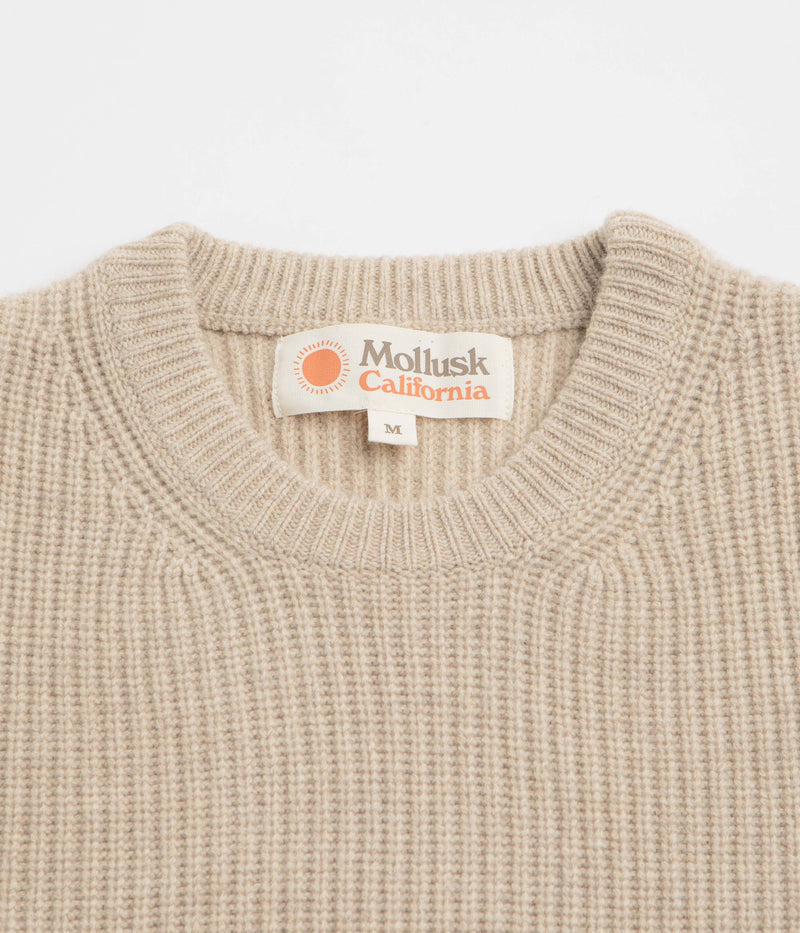 Mollusk Merino Crewneck Sweatshirt in Linen