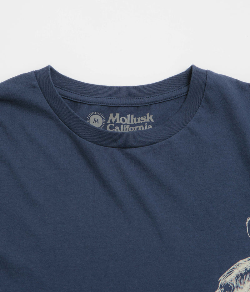 Mollusk New Pelican T-Shirt in Navy Indigo