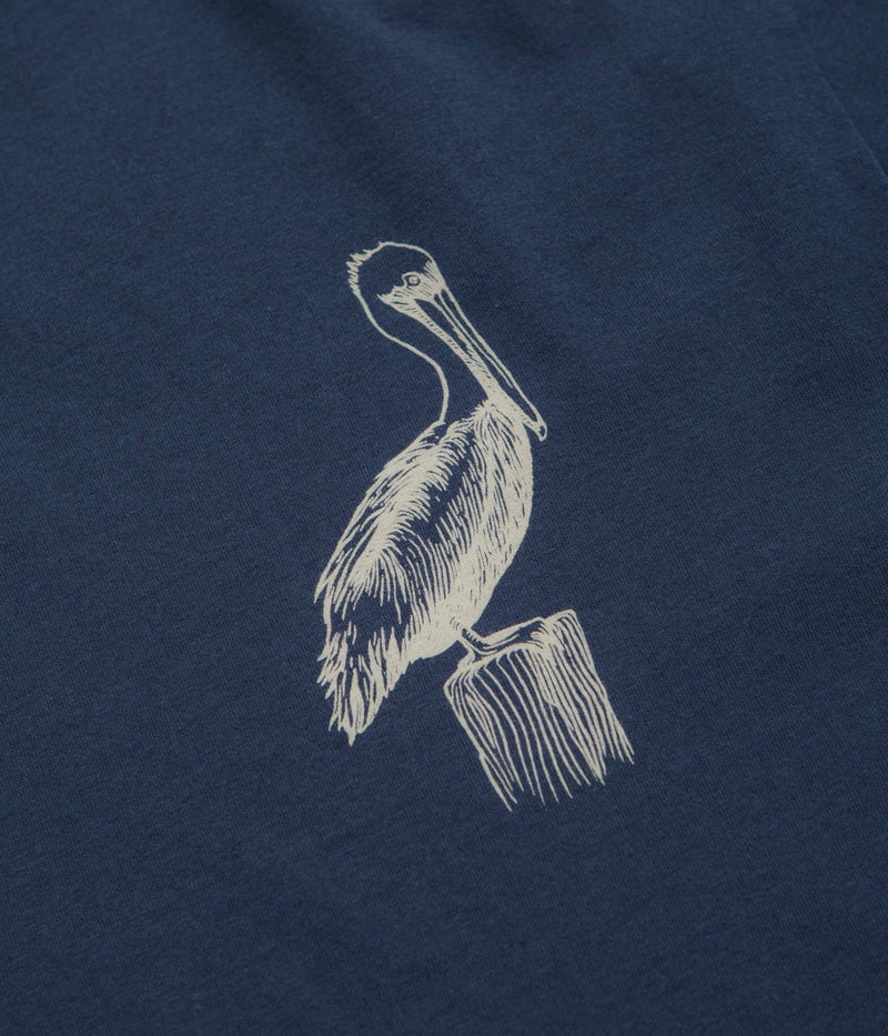 Mollusk New Pelican T-Shirt in Navy Indigo