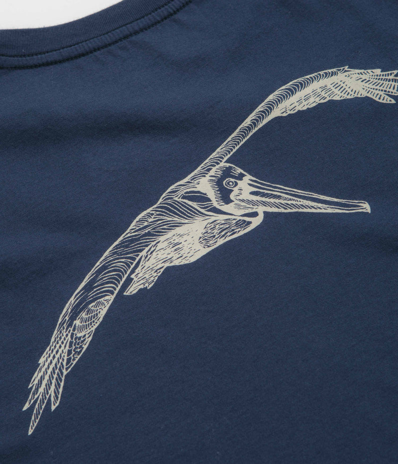 Mollusk New Pelican T-Shirt in Navy Indigo