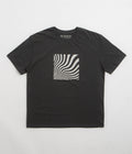 Mollusk Optic Wave T-Shirt in Faded Black